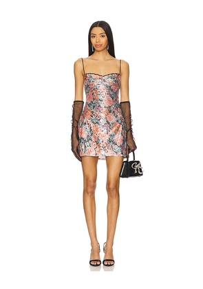 For Love & Lemons Ladonna Mini Dress in Rose. Size M. Also in L, S, XS.