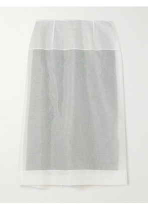 CARVEN - Cotton-voile Midi Skirt - Gray - FR 34,FR 36,FR 38,FR 40