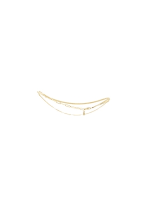 Jenny Bird Surfside Anklet in Metallic Gold.