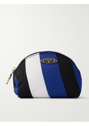 PUCCI - Yummy Printed Striped Twill Cosmetics Case - Blue - One size