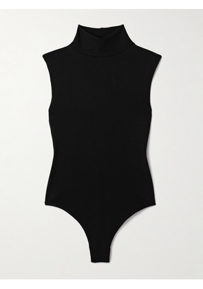 THE PARK - Joyce Stretch-tencel™ Lyocell Turtleneck Thong Bodysuit - Black - x small,small,medium,large,x large