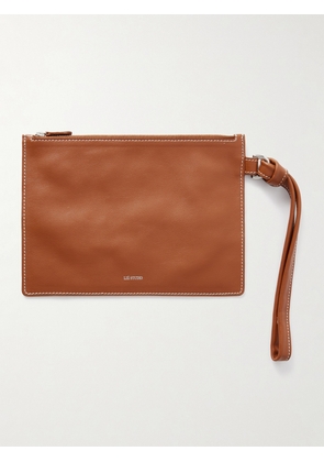 LIÉ STUDIO - Charlie Leather Clutch - Brown - One size