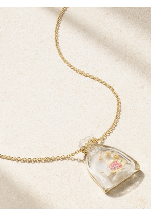 Yvonne Léon - Poisson Rouge 9-karat Gold Multi-stone Necklace - One size