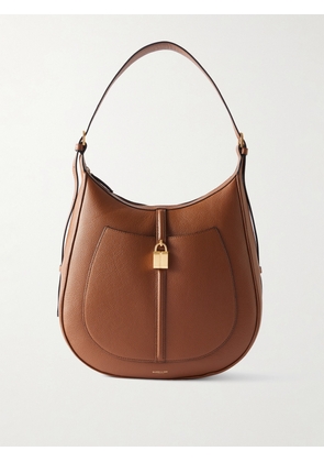 DeMellier - The Siena Embellished Textured-leather Shoulder Bag - Brown - One size