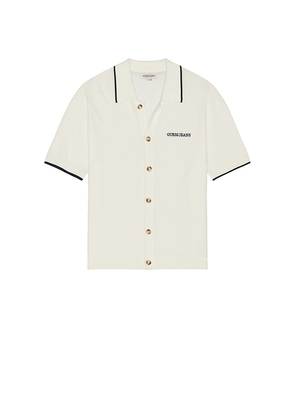 Guess Jeans Knit Button Down Shirt in Beige. Size M. Also in XL/1X.
