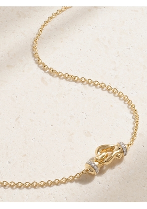 David Yurman - Cable Collectibles® Petite Buckle 18-karat Gold Diamond Necklace - One size