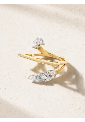 YEPREM - 18-karat White And Yellow Gold Diamond Ring - 7