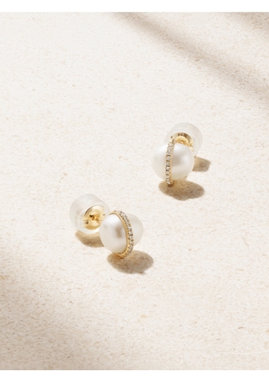 Melissa Joy Manning - 14-karat Recycled Gold, Pearl And Diamond Earrings - One size