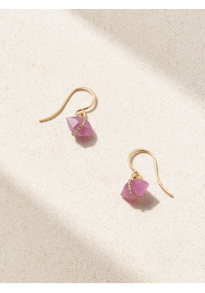 Melissa Joy Manning - 14-karat Recycled Gold, Ruby And Herkimer Diamond Earrings - Red - One size