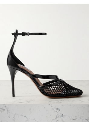 Alaïa - Patent-leather And Fishnet Pumps - Black - IT36,IT37,IT38,IT39,IT40,IT41,IT42