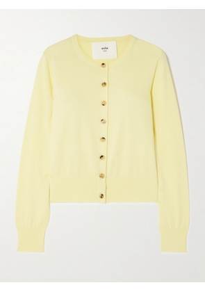 Arch4 - Marloes Cotton, Silk And Cashmere-blend Cardigan - Yellow - x small,small,medium,large,x large