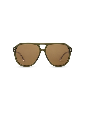 Isabel Marant Pilot Sunglasses in Green.
