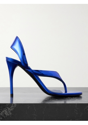 Alaïa - Tong 90 Mirrored-leather Sandals - Blue - IT36,IT37,IT38,IT39,IT40,IT41,IT42
