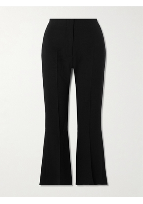 TOVE - Talia Cropped Pleated Crepe Flared Pants - Black - FR 34,FR 36,FR 38,FR 40,FR 42