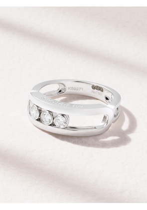 Messika - Move Classique 18-karat White Gold Diamond Ring - Silver - 52,54