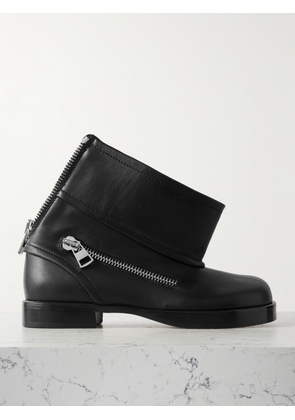 JW Anderson - Zip-detailed Leather Ankle Boots - Black - IT37,IT38,IT39,IT40,IT41