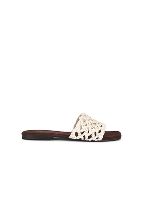 Jeffrey Campbell Costas Slides in Cream. Size 10. Also in 8.