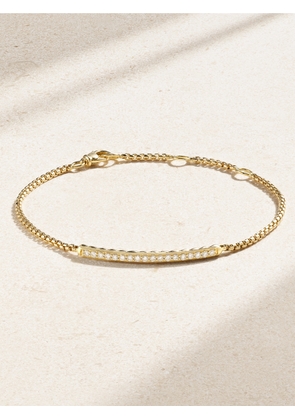 David Yurman - Petite Pavé 18-karat Gold Diamond Bracelet - One size