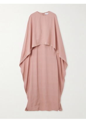 Stella McCartney - Cape-effect Crystal-embellished Crepe Gown - Pink - IT38,IT40,IT42,IT44,IT46,IT48