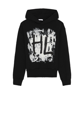 Helmut Lang Scribble 2 Hoodie in Black. Size L. Also in XL.