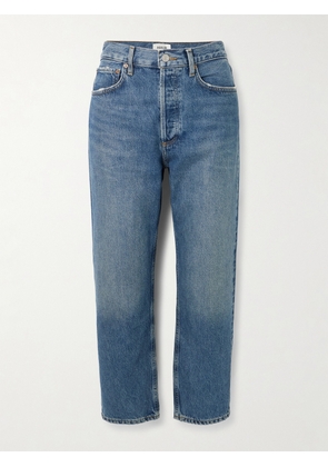 AGOLDE - '90s Crop Mid-rise Straight-leg Jeans - Blue - 23,24,25,26,27,28,29,30,31,32