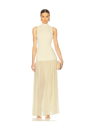 Helsa Costanza Gown in Yellow. Size L. Also in XL.