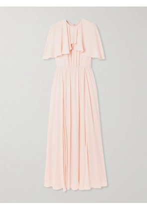 Giambattista Valli - Cape-effect Pleated Crepe Midi Dress - Pink - IT36,IT38,IT40,IT42,IT44,IT46,IT48