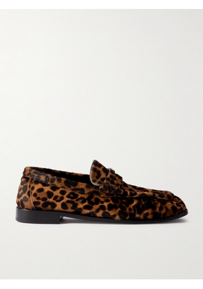 SAINT LAURENT - Le Loafer Leopard-print Calf Hair Loafers - Animal print - EU 35,EU 35.5,EU 36,EU 36.5,EU 37,EU 37.5,EU 38,EU 38.5,EU 39,EU 39.5,EU 40,EU 40.5,EU 41,EU 42