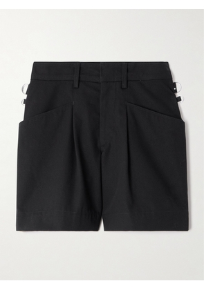 Isabel Marant - Fairy Pleated Cotton-canvas Shorts - Black - FR 34,FR 36,FR 38,FR 40,FR 42