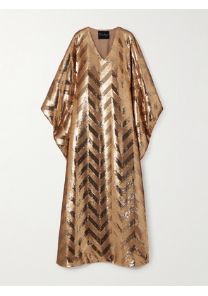 Dima Ayad - Sequined Jersey Gown - Gold - XS/S,M/L,XL/2XL,3XL/4XL