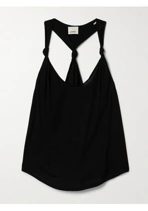 Isabel Marant - Elody Knotted Jersey Tank - Black - FR 34,FR 36,FR 38,FR 40,FR 42,FR 44