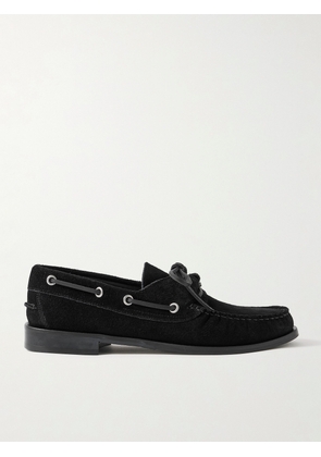 Aeyde - Harris Suede Boat Shoes - Black - IT35,IT36,IT37,IT38,IT39,IT40,IT41,IT42