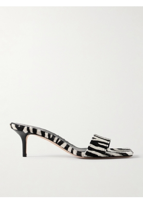 Aeyde - Ilvy Zebra-print Pony Hair Mules - Animal print - IT35,IT35.5,IT36,IT36.5,IT37,IT37.5,IT38,IT38.5,IT39,IT39.5,IT40,IT40.5,IT41,IT41.5,IT42