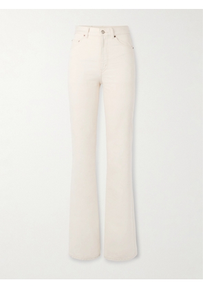 SAINT LAURENT - High-rise Bootcut Jeans - Off-white - 24,25,26,27,28,29,30,31,32,33