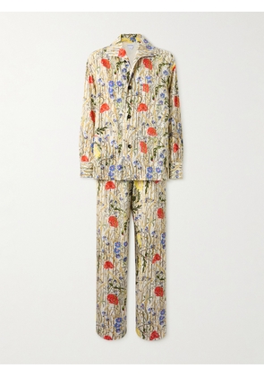 Bottega Veneta - Floral-print Satin-twill Shirt And Pants Set - Multi - S