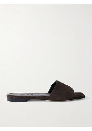 Aeyde - Anna Suede Slides - Brown - IT35,IT35.5,IT36,IT36.5,IT37,IT37.5,IT38,IT38.5,IT39,IT39.5,IT40,IT40.5,IT41,IT41.5,IT42