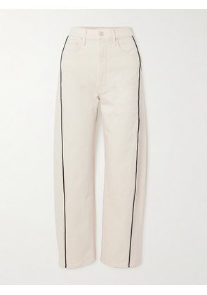 Mother - The Half Pipe High-rise Barrel-leg Jeans - Cream - 23,24,25,26,27,28,29,30,31,32