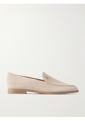 Gianvito Rossi - Embellished Suede Loafers - Cream - IT36,IT36.5,IT37,IT37.5,IT38,IT38.5,IT39,IT39.5,IT40,IT40.5,IT41,IT41.5,IT42