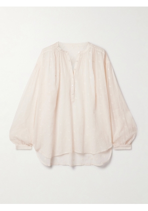 Nili Lotan - Neville Embroidered Cotton-voile Blouse - Ivory - x small,small,medium,large,x large