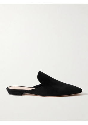 Gianvito Rossi - Raja Suede Slippers - Black - IT36,IT36.5,IT37,IT37.5,IT38,IT38.5,IT39,IT39.5,IT40,IT40.5,IT41,IT41.5,IT42
