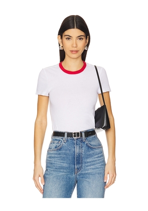 GRLFRND Crew Neck Short Sleeve Baby Tee in White. Size L. Also in M.