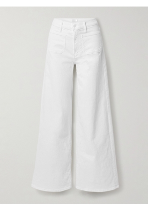 Mother - The Patch Pocket Undercover Sneak High-rise Wide-leg Jeans - White - 23,24,25,26,27,28,29,30,31,32