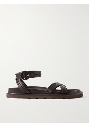 Gianvito Rossi - Lianne Leather Sandals - Brown - IT36,IT36.5,IT37,IT37.5,IT38,IT38.5,IT39,IT39.5,IT40,IT40.5,IT41,IT41.5
