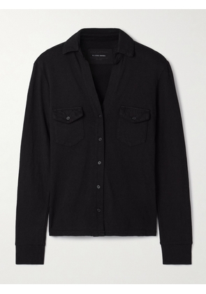 Nili Lotan - Liam Cotton-jersey Shirt - Black - x small,small,medium,large,x large