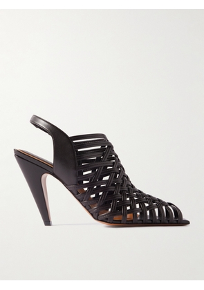 Stella McCartney - Woven Vegan Slingback Pumps - Brown - IT36,IT36.5,IT37,IT37.5,IT38,IT38.5,IT39,IT39.5,IT40,IT40.5,IT41