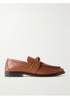 Bottega Veneta - Astaire Knotted Leather Loafers - Brown - EU 36,EU 37,EU 38,EU 38.5,EU 39,EU 39.5,EU 40,EU 41