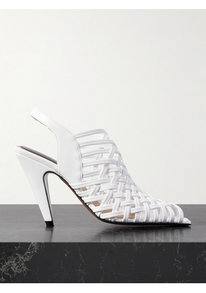 Stella McCartney - Woven Vegan Slingback Pumps - White - IT36,IT36.5,IT37,IT37.5,IT38,IT38.5,IT39,IT39.5,IT40,IT40.5,IT41
