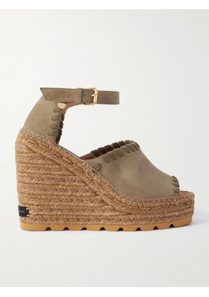 Stella McCartney - Gaia Wedge Espadrilles - Green - IT36,IT37,IT38,IT39,IT40,IT41