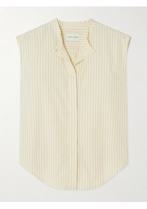 Loulou de Saison - Hale Striped Cotton-poplin Shirt - Ivory - FR 34,FR 36,FR 38,FR 40,FR 42