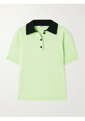 Emilia Wickstead - Fairlie Cotton Polo Shirt - Green - x small,small,medium,large,x large